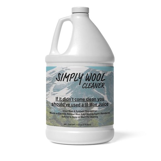Simply Wool Cleaner, ALL FIBER RUG & Carpet Cleaner, by Moe Juice